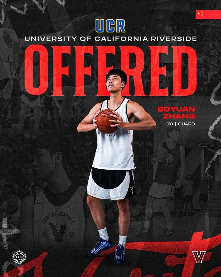 加油~旅美新星张博源获得NCAA一级联盟加州大学河滨分校的offer